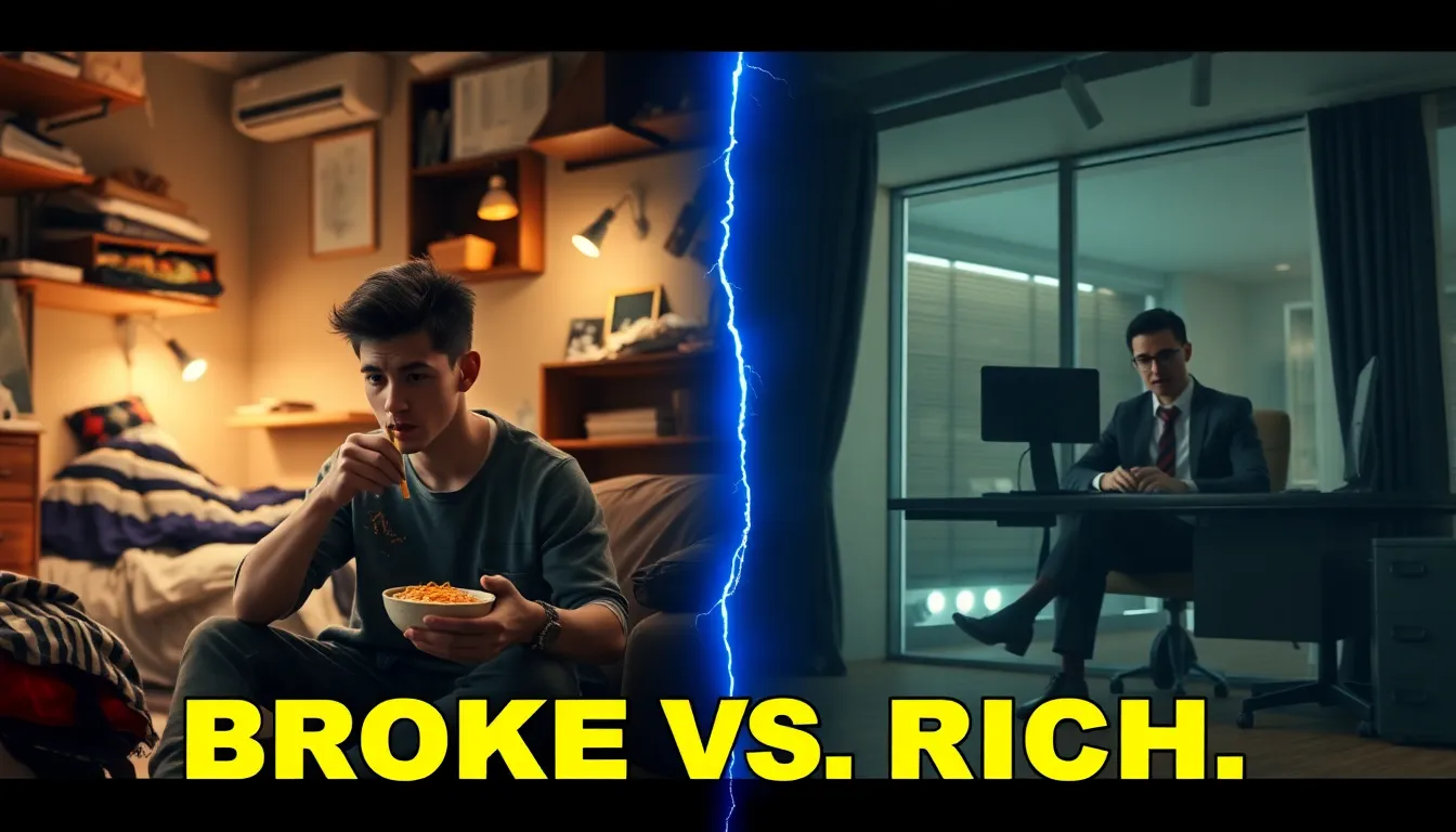 Broke vs Rich Lifestyle